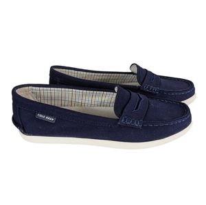 Cole Haan | Navy canvas loafers 7